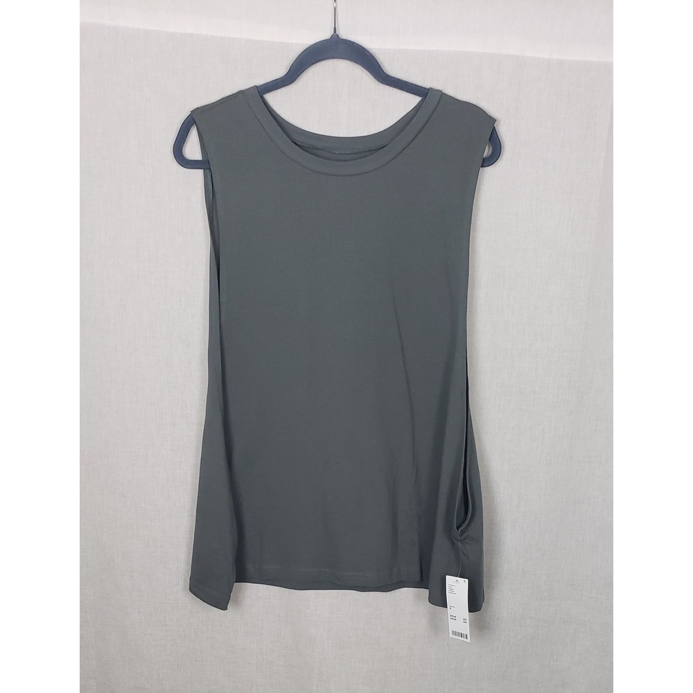 Urban Outfitters Carbon Grey 100% Cotton Muscle Tank Top XL Athleisure Earthy